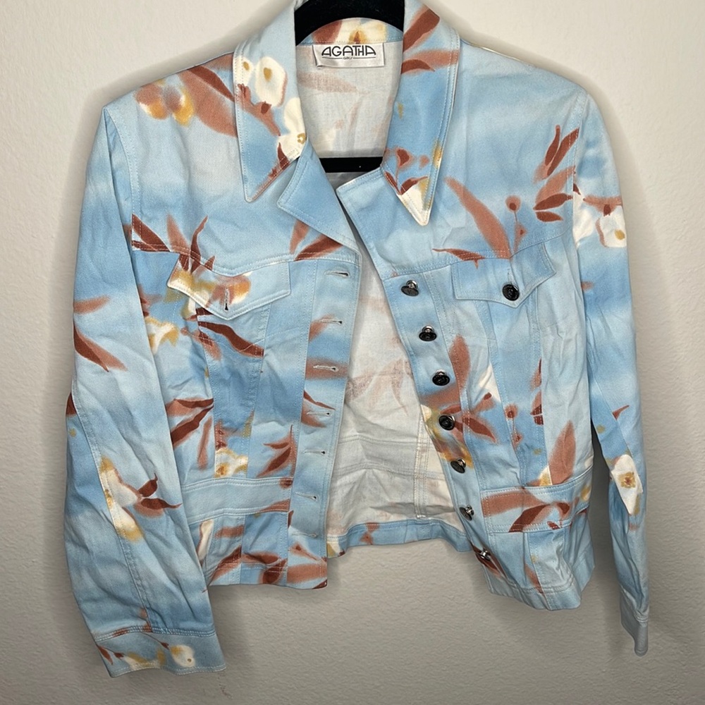 Agatha girls blue floral jacket